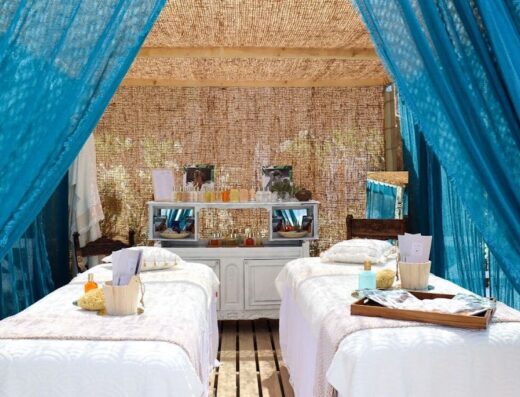 La plage privée de Théoule