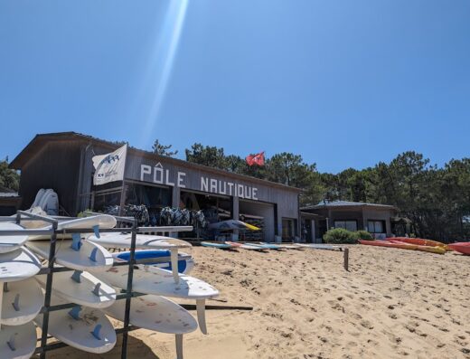 Pôle nautique de Soustons plage : voile, surf, kayak, paddle