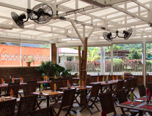 Restaurant le Bambou, au Morne-Rouge en Martinique