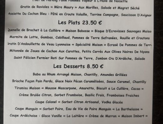Restaurant le Cochon Bleu